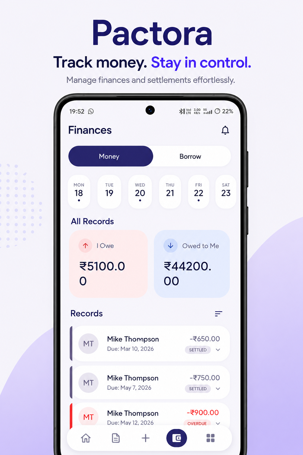 Expense Tracking